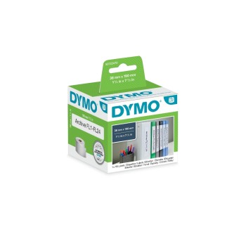 Dymo étiquettes pour dos de classeurs 38x190mm, blanc, rouleaui de 100 étiquettes Dymo étiquettes pour dos de classeurs 38x190mm, blanc, rouleaui de 100 étiquettes