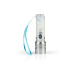 EASYmaxx Taschenlampe LED 5V Transparent, 500lm, 1500mAh, 500Meter, 4Stunden