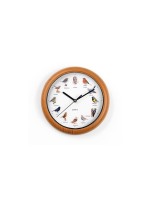 EASYmaxx Wanduhr mit Vogelstimmen, 25cm 1,5V