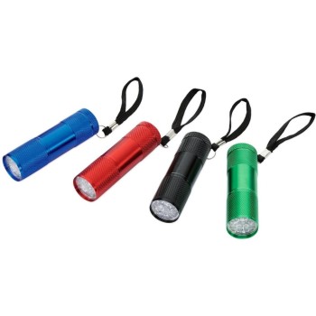 EASYmaxx Mini-Taschenlampe Aluminium, 4er-Set with Batterien