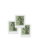 EASYmaxx Thermo- & Hygrometer 3V Weiss, 3er-Set mit Komfortanzeige