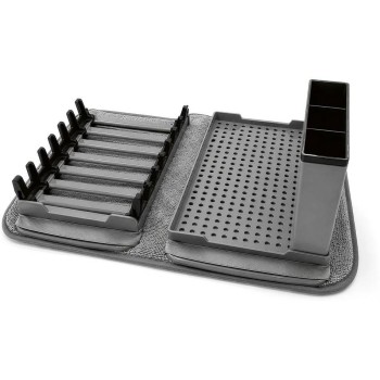 EASYmaxx Abtropfmatte 43x33x13cm, Teller- & Besteckhalter 4tlg