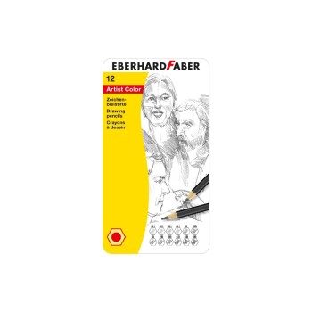 Eberhard Faber Zeichenbleistifte, 12er Metalletui Eberhard Faber Zeichenbleistifte, 12er Metalletui