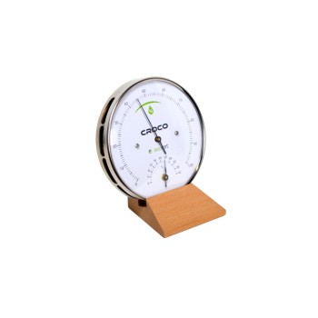 Ecofort Thermo-hygromètre Croco avec socle en bois, argent et blanc Ecofort Thermo-hygromètre Croco avec socle en bois, argent et blanc