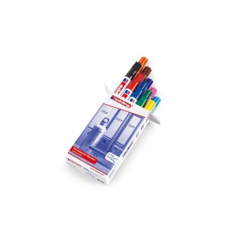 Edding Permanent Marker 3000, assortiert, Box à 10 Stück farbig sortiert
