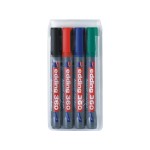 Edding Whiteboard Marker 360 4er Etui, Farben: noir, rouge , bleu, vert