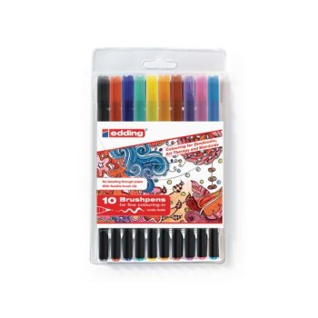Edding Brushpen Zendoodle 1340, 10 Stk. farblich assortiert Edding Brushpen Zendoodle 1340, 10 Stk. farblich assortiert