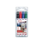 Edding Permanentmarker 3300 4er-Set, blau, schwarz, rot, grün