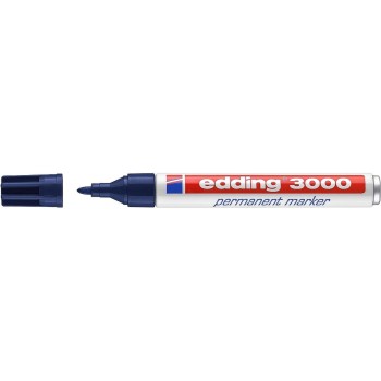 edding Marqueur indélébile 3000 bleu foncé