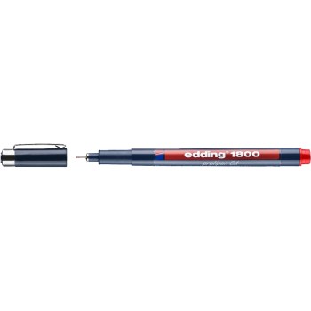 edding Fineliner 1800 0.25 mm, Rouge