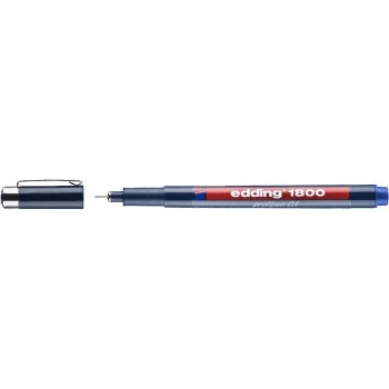 edding Fineliner 1800 0.25 mm, Bleu edding Fineliner 1800 0.25 mm, Bleu