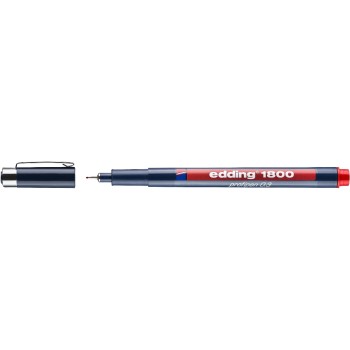 edding Fineliner 1800 0.35 mm, Rouge
