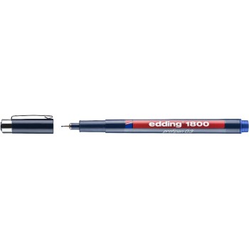 edding Fineliner 1800 0.35 mm, Bleu