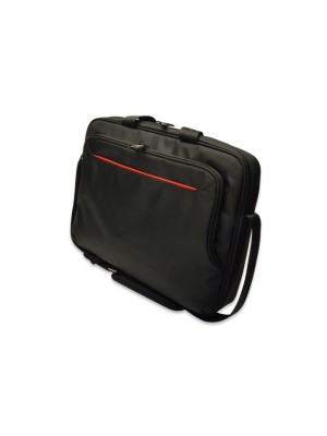 Ednet Superb notebook bag - black with red liner Ednet Superb notebook bag - black with red liner