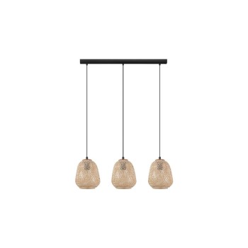 EGLO DEMBLEBY Hängeleuchte black /natur, exkl. 3x E27 40W EGLO DEMBLEBY Hängeleuchte black /natur, exkl. 3x E27 40W