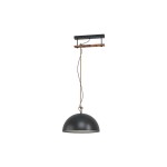 EGLO Leuchten Lampe suspendue HODSOLL 1x E27, Noir/Marron