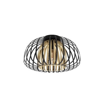EGLO Leuchten Plafonnier ENCINITOS 1x E27 Noir/Doré