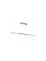 EGLO FRAIOLI-Z Hängeleuchte nickel-matt, white, with 2x LED 17W, dimmbar