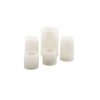 EGLO LED Kerzen SET beige, LED 5x0,025W Warmweiss ein/aus