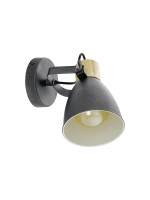 EGLO Leuchten Spot encastré COSWARTH anthracite-bois excl. E27 1x25W
