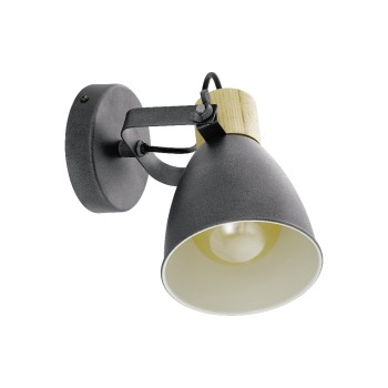 EGLO Leuchten Spot encastré COSWARTH anthracite-bois excl. E27 1x25W
