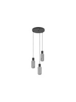 EGLO Leuchten Lampe suspendue MAIONE noir E27