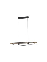 EGLO Leuchten Suspension à LED BOYAL LED 2 x 12.5W 3000K brun