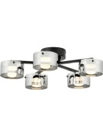 EGLO Leuchten Plafonnier à LED Copillos LED 5 x 5, 4W 3000K argent