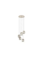 EGLO Leuchten Lampe suspendue ROMAZZINA beige exkl. E27 5x40W