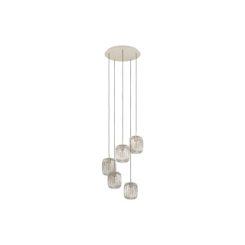 EGLO Pendelleuchte ROMAZZINA beige, exkl. E27 5x40W EGLO Pendelleuchte ROMAZZINA beige, exkl. E27 5x40W