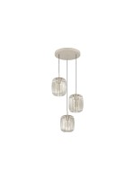 EGLO Leuchten Lampe suspendue ROMAZZINA beige exkl. E27 3x40W