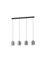 EGLO Leuchten Lampe suspendue CIAMPINO noir exkl. E27 4x28W