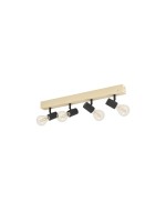 EGLO Leuchten Spot encastré TOWNSHEND 3 marron, noir E27