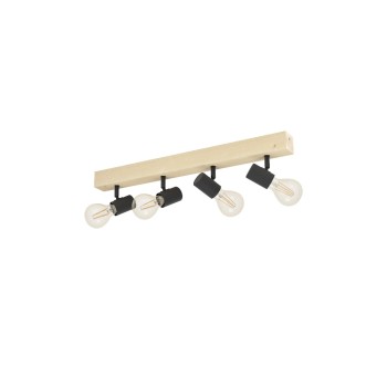 EGLO Leuchten Spot encastré TOWNSHEND 3 marron, noir E27