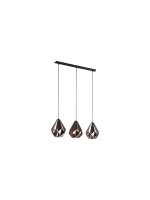 EGLO CARLTON 1 Hängel. black , kupfer, Trend & Vintage / exkl. 3x E27 60W
