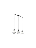 EGLO TARBES Hängeleuchte black , Trend & Vintage / exkl. 3x E27 60W