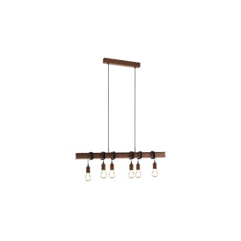 EGLO TOWNSHEND 4 Hängeleuchte antik-braun, Trend & Vintage / exkl. 6x E27 60W EGLO TOWNSHEND 4 Hängeleuchte antik-braun, Trend & Vintage / exkl. 6x E27 60W