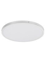 EGLO Leuchten Lampe montée en saillie FUEVA 1 25 W, Ø 40, argent, Blanc chaud (WW)