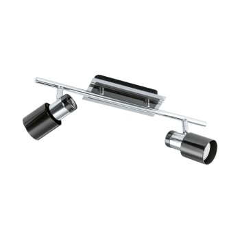 EGLO DAVIDA 1 2 Spot black , silver, EGLO / with 2x GU10 5W EGLO DAVIDA 1 2 Spot black , silver, EGLO / with 2x GU10 5W