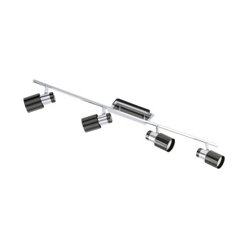 EGLO DAVIDA 1 4 Spot black , silver, EGLO / with 4x GU10 5W EGLO DAVIDA 1 4 Spot black , silver, EGLO / with 4x GU10 5W