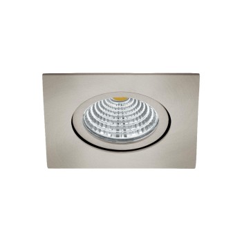 EGLO Leuchten Spot encastré Saliceto 1 Carré 1x 6 W 2700 K, Nickel mat
