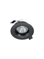 EGLO Leuchten Spot encastré Saliceto 1 Ronde 1x 6 W 2700 K, Noir