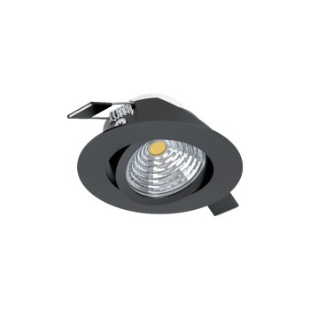 EGLO Leuchten Spot encastré Saliceto 1 Ronde 1x 6 W 2700 K, Noir