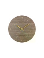 Eglo Wanduhr Takahagi, Metall, 30x3.5 cm, Wallnuss