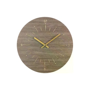 Eglo Wanduhr Takahagi, Metall, 30x3.5 cm, Wallnuss Eglo Wanduhr Takahagi, Metall, 30x3.5 cm, Wallnuss