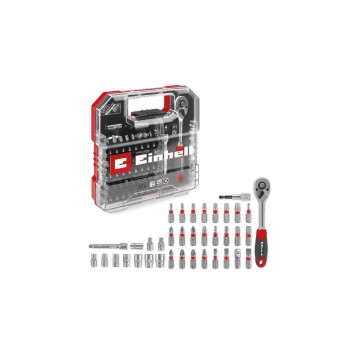Einhell Bit- and Ratschen-Set, L-CASE, 37-tlg.