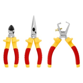 Einhell Jeu de pinces VDE, 3 pièces, 160 mm, isolé jusqu'à 1 000 V