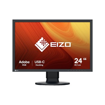 EIZG LCD CS2400S 24.1 schwarz, 1920x1200, 16:10, 19ms, DP, HDMI, USB-C