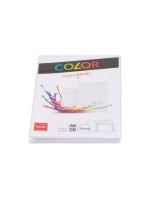 ELCO Carte double avec enveloppe Color A6/C6 Blanc, 20 pièces
