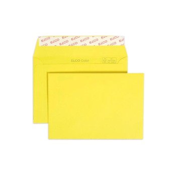 ELCO Enveloppe Color C6, Sans fenêtre, 25 Pièce/s, Jaune